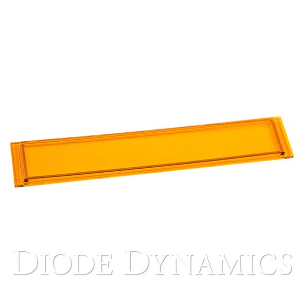 Diode Dynamics® - 6" Rectangular Amber Polycarbonate Driving Beam Outer Lens for Stage Series