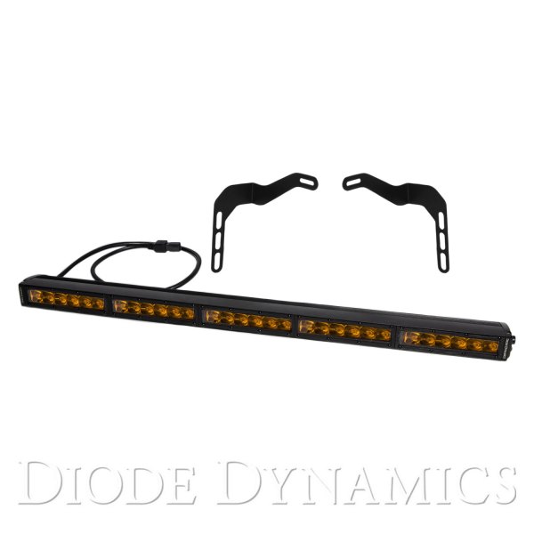 Diode Dynamics® - Grille Stage Series Stealth 30" 137.2W Driving Beam Amber LED Light Bar Kit