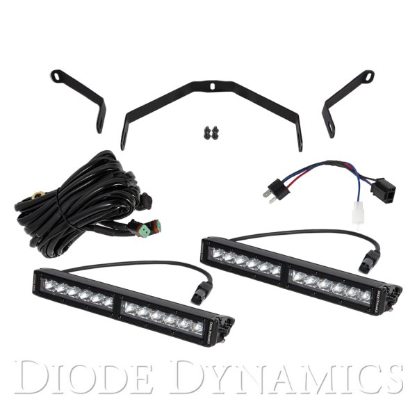 Diode Dynamics® - Grille Stage Series Custom SAE/DOT 12" 2x58.8W Driving Beam LED Light Bar Kit