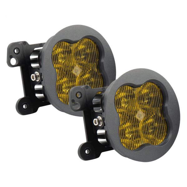 Diode Dynamics® - Stage Pro Series Type M SAE 3" 2x36W Fog Beam Yellow LED Lights