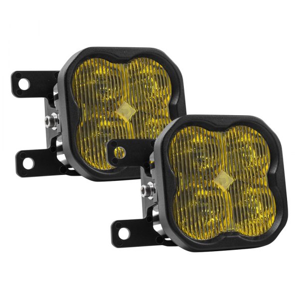 Diode Dynamics® - Fog Light Location Stage Pro Series Type AS SAE 3" 2x36W Fog Beam Yellow LED Light Kit