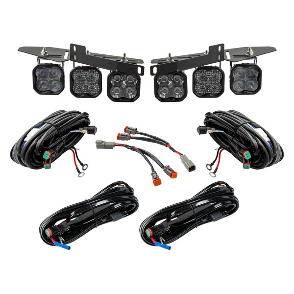 Diode Dynamics® - Fog Light Location Stage Pro Series 3" 6x36W Combo Beam LED Light Kit, Full Set