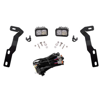 Diode Dynamics® - Hood Ditch Mounted Stage Pro Standard Series 2" 2x25.6W Combo Beam LED Light Kit