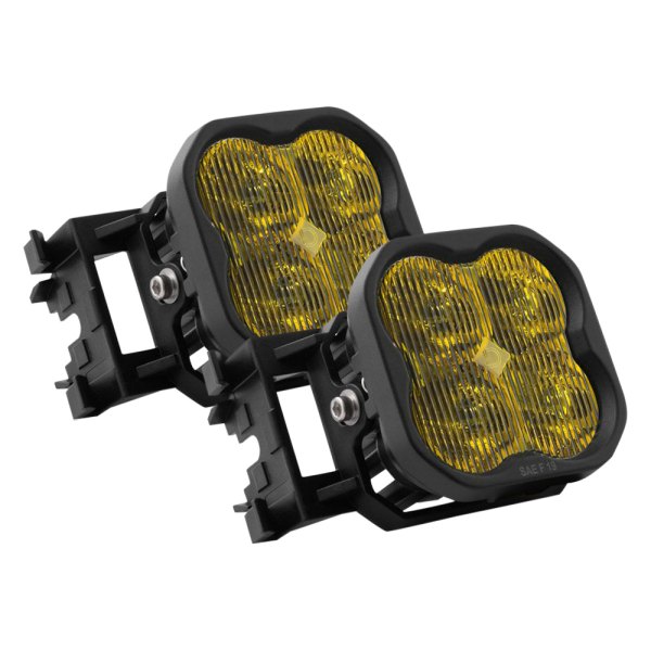 Diode Dynamics® - Fog Light Location Stage Pro Series Type X SAE/DOT 3" 2x36W Fog Beam Yellow LED Light Kit