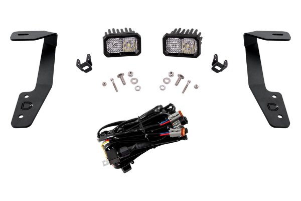 Diode Dynamics® - Hood Ditch Stage Sport Standard Series 2" 2x7.7W Combo Beam LED Light Kit, Full Set