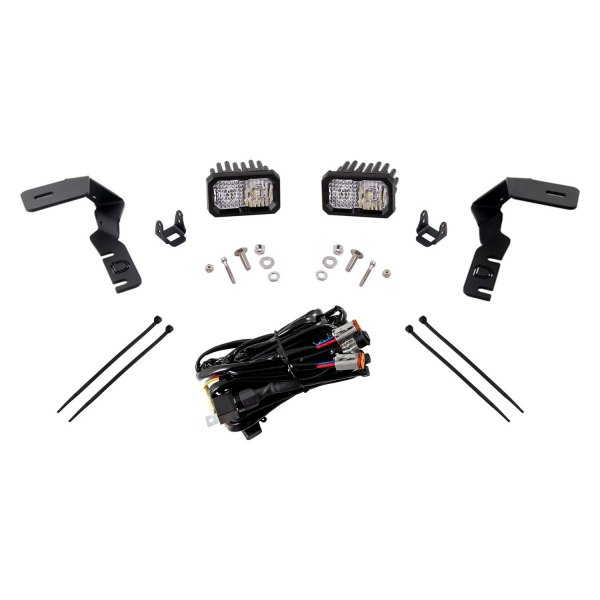 Diode Dynamics® - Hood Ditch Stage Pro Standard Series 2" 2x25.6W Combo Beam LED Light Kit, Full Set