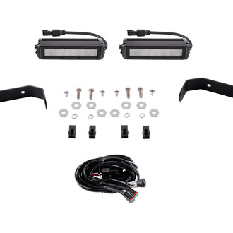 Diode Dynamics® - Front Bumper Mounted Stage Series 6" 2x26.6W Fog Beam LED Light Bar Kit