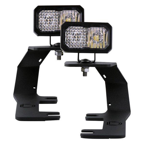 Diode Dynamics® - Hood Ditch Stage Sport Series 2" 2x7.7W Combo Beam LED Light Kit