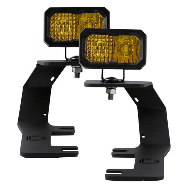 Diode Dynamics® - Hood Ditch Stage Sport Series 2" 2x7.7W Combo Beam Amber LED Light Kit