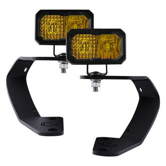 Diode Dynamics® - Hood Ditch Mounted Stage Pro Series 2" 2x36W Combo Beam Yellow LED Light Kit