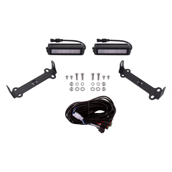 Diode Dynamics® - Upper Grille Opening Stage Series 6" 2x26.6W Wide Beam LED Light Bar Kit