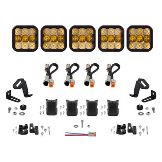 Diode Dynamics® - CrossLink Sport 5-Pod 31.5" 200W Combo Beam Yellow LED Light Bar