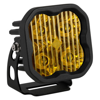 Diode Dynamics® - Stage Pro Series Standard 3" 36W Square Driving Beam Yellow LED Light, With Amber Backlight