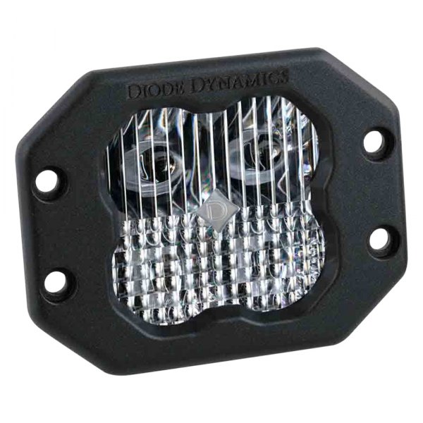 Diode Dynamics® - Stage Pro Series Flush Mount 3" 36W Square Combo Beam LED Light, With White Backlight