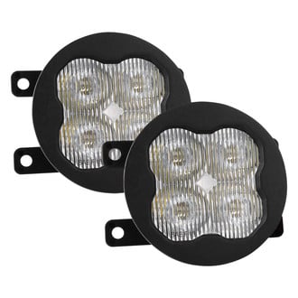 Diode Dynamics® - Fog Light Location Stage Sport Series Type A SAE 3" 2x14.5W Square Fog Beam LED Lights, with Amber Backlight