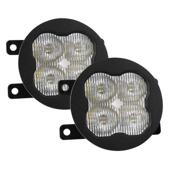 Diode Dynamics® - Fog Light Location Stage Max Series Type A SAE 3" 2x38.5W Square Fog Beam LED Lights, with Amber Backlight