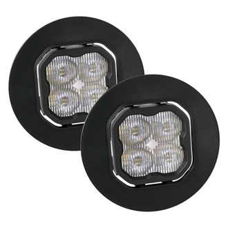 Diode Dynamics® - Fog Light Location Stage Pro Series Type GM-5 SAE 3" 2x36W Square Fog Beam LED Lights, with Amber Backlight