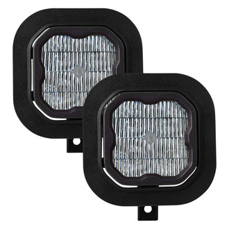 Diode Dynamics® - Fog Light Location Stage Sport Series Type SD SAE 3" 2x14.5W Square Fog Beam LED Lights, With Amber Backlight