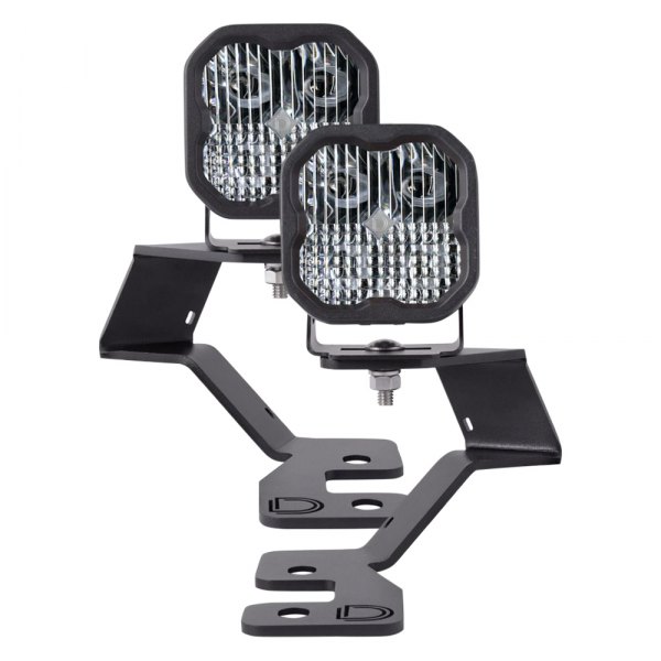 Diode Dynamics® - Hood Ditch Stage Sport Series 3" 2x14.5W Square Combo Beam LED Light Kit