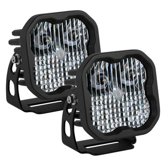 Diode Dynamics® - Hood Ditch Mounted Stage Pro Series 3" 2x36W Square Combo Beam LED Light Kit