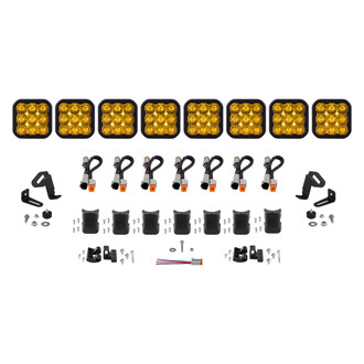 Diode Dynamics® - CrossLink Sport 8-Pod 50" 320W Driving Beam Yellow LED Light Bar
