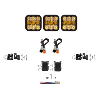 Diode Dynamics® - CrossLink Pro 3-Pod 18.5" 270W Combo Beam Yellow LED Light Bar