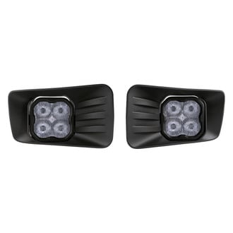 Diode Dynamics® - Fog Light Location Mounted Stage Max Series Type CH 3" 2x38.5W Square Fog Beam LED Light Kit, with Amber Backlight
