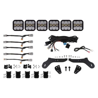 Diode Dynamics® - Grille Mounted CrossLink Pro 6-Pod 540W Combo Beam LED Light Bar Kit