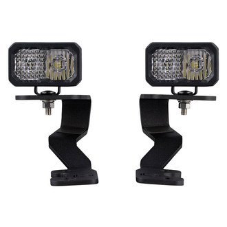 Diode Dynamics® - Hood Ditch Stage Series C2 Pro 3.3" 2x25.6W Square Combo Beam LED Light Kit
