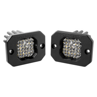 Diode Dynamics® - Stage Series C1R Flush Mount 2" Square Flood Beam LED Lights
