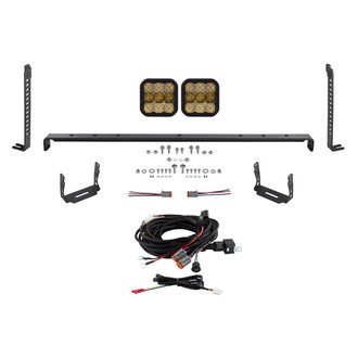 Diode Dynamics® - Grille Stage Series 5 Pro 5" 2x90W Square Combo Beam Yellow LED Light Kit