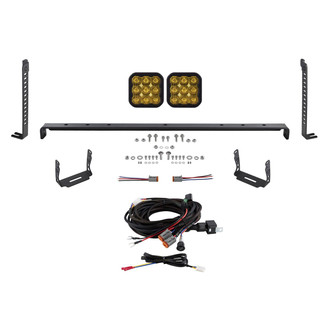 Diode Dynamics® - Grille Stage Series 5 Sport 5" 2x40W Square Driving Beam Yellow LED Light Kit
