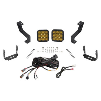 Diode Dynamics® - Front Bumper Stage Series 5 Sport 5" 2x40W Square Driving Beam Yellow LED Light Kit