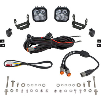 Diode Dynamics® - Roll Bar Stage Series 3 Sport 3" 2x14.5W Square LED Light Kit