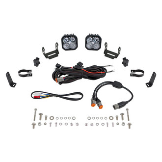 Diode Dynamics® - Roll Bar Stage Series 3 Pro 3" 2x36W Square Combo Beam LED Light Kit