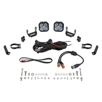 Diode Dynamics® - Roll Bar Stage Series 3 Pro 3" 2x36W Square Combo Beam LED Light Kit