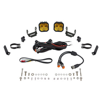 Diode Dynamics® - Roll Bar Stage Series 3 Pro 3" 2x36W Square Combo Beam Yellow LED Light Kit
