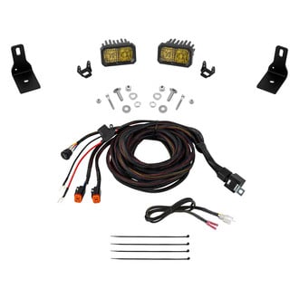 Diode Dynamics® - Hood Ditch Stage Series C2 Sport 3.3" 2x7.7W Rectangular Combo Beam Yellow LED Light Kit