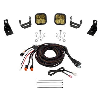 Diode Dynamics® - Hood Ditch Stage Series 3 Sport 3" 2x14.5W Square Combo Beam Yellow LED Light Kit