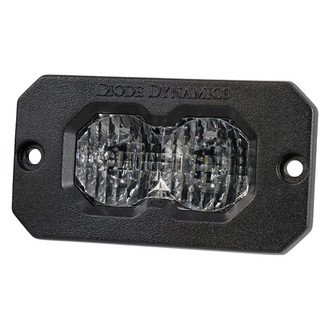 Diode Dynamics® - C2 Sport Series Flush Mount 2" 7.7W Combo Beam LED Light, With Red Backlight