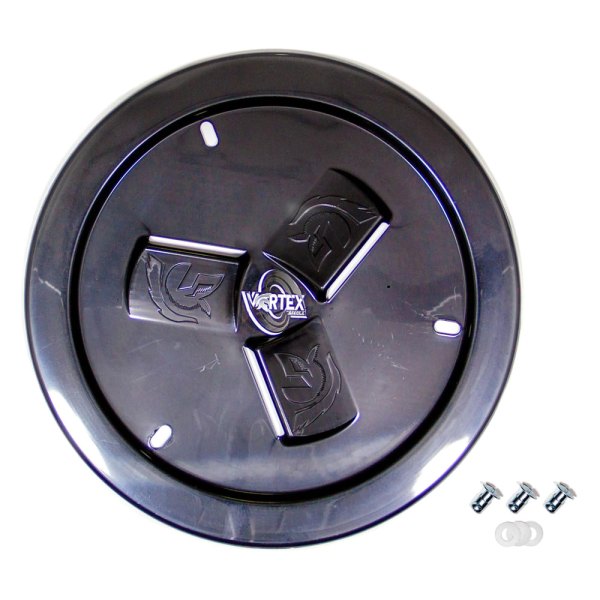 Dirt Defender® - Vortex 15" Vented Black Wheel Cover