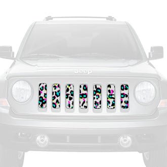 Dirty Acres® - 1-Pc 90's Leopard Print Style Perforated Main Grille