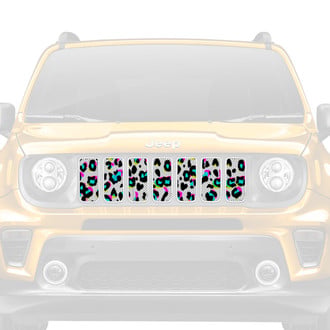 Dirty Acres® - 1-Pc 90's Leopard Print Style Perforated Main Grille