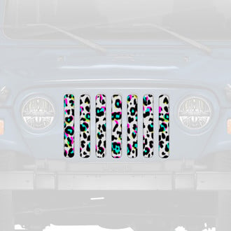 Dirty Acres® - 1-Pc 90's Leopard Print Style Perforated Main Grille