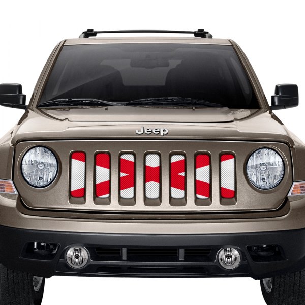 Dirty Acres® - 1-Pc Alabama Standard State Flag Style Perforated Main Grille