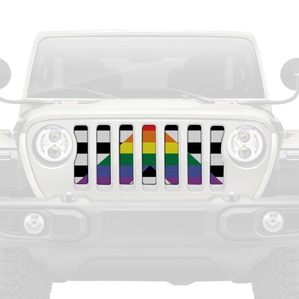 Dirty Acres® - 1-Pc Ally Flag Style Perforated Main Grille