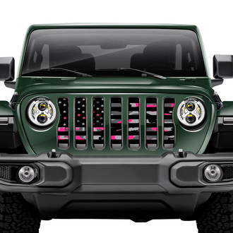 Dirty Acres® - 1-Pc American Pink Camo Style Perforated Main Grille