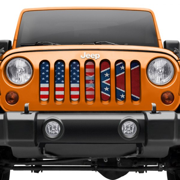 Dirty Acres® - 1-Pc American Rebel Style Perforated Main Grille