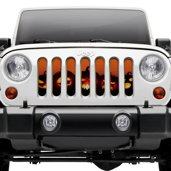 Dirty Acres® - 1-Pc Angry Pumpkins Style Perforated Main Grille