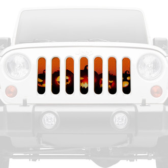 Dirty Acres® - 1-Pc Angry Pumpkins Style Perforated Main Grille